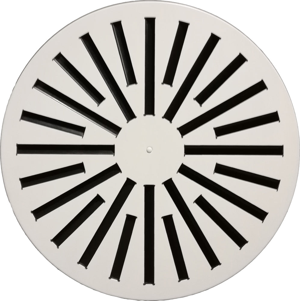 späth runder Deckendrallauslass DF-RA-C 594mm, 24 sternförmige Lamellen