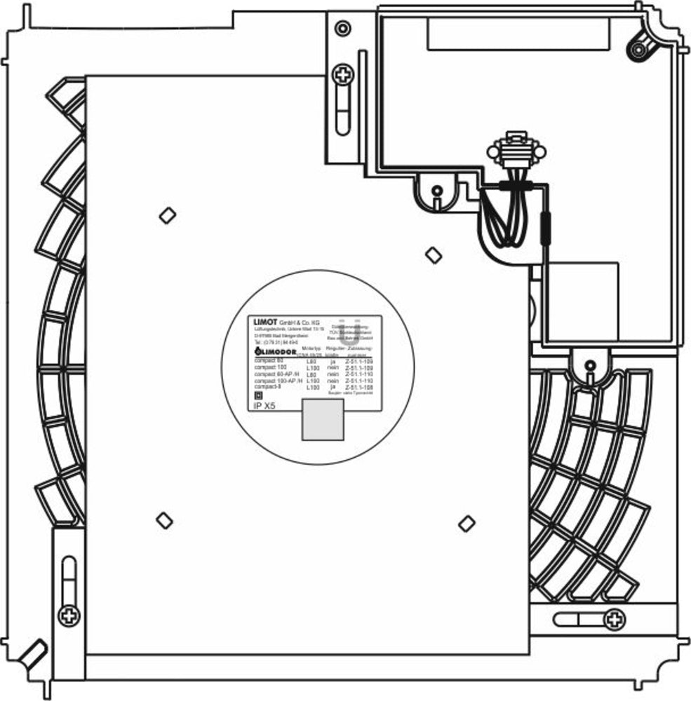 Limodor Gebläsemotor compact (für Lüfterserie compact)