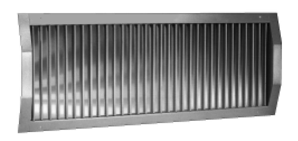 späth Rohrlüftungsgitter 21-DV-C-ZN/525x75, senkrechte und waagrechte Lamellen, Stahl verz.