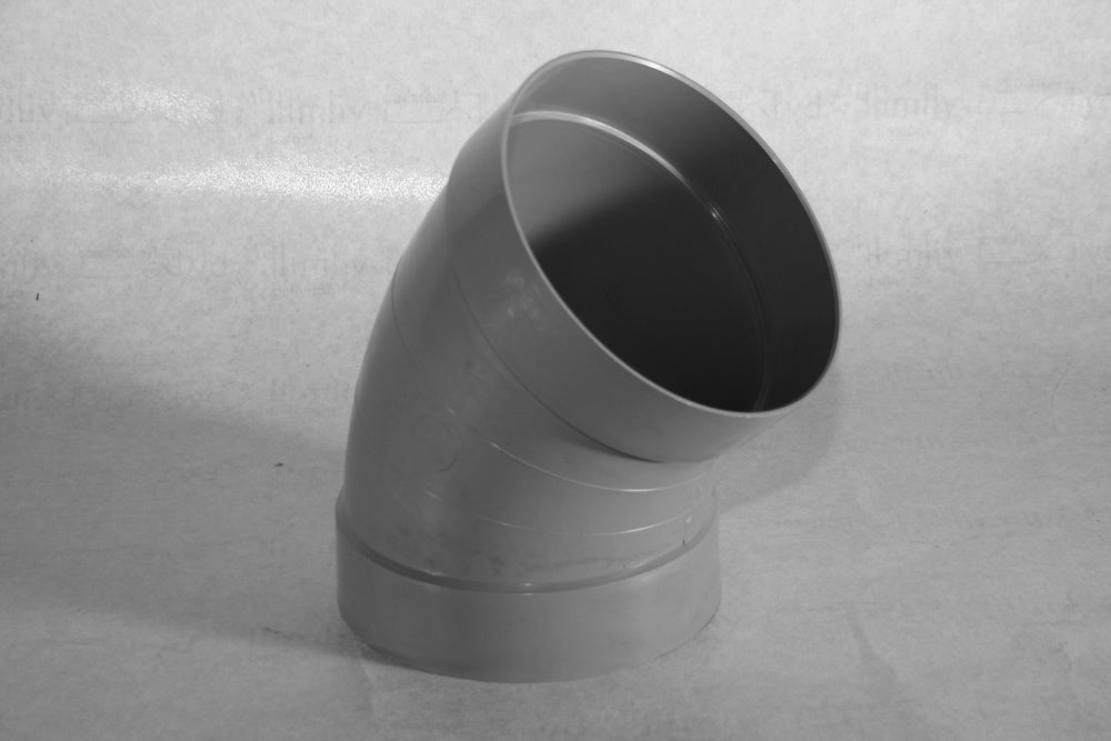 PVC Bogen 45° mit Muffe PVC-B45 NW 250