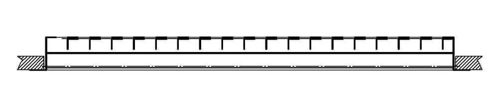 Schako Kompaktgitter KG-Q 8 aus Edelstahl, Abm. LxH=415x115mm