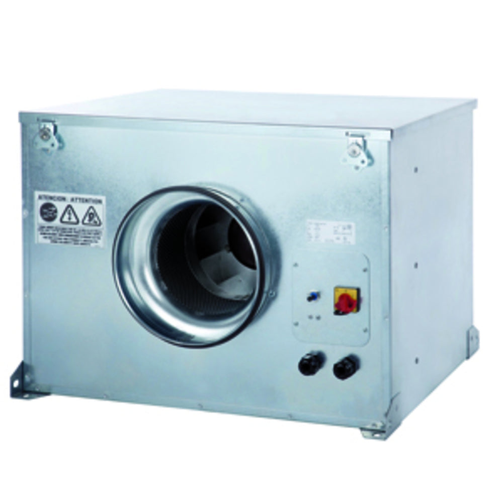 S&P Schallgedämmter Rohrventilator CAB-315 ECOWATT mit EC-Motor