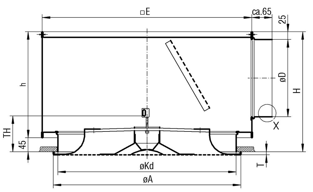 Schako Anschlusskasten SRK-Z (Zuluft, VM) zu PIL-R..Z, Größe 625