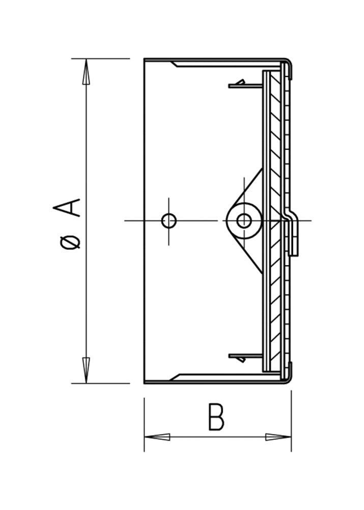Helios BAK 160, Brandschutz Absperrklappe ND 160