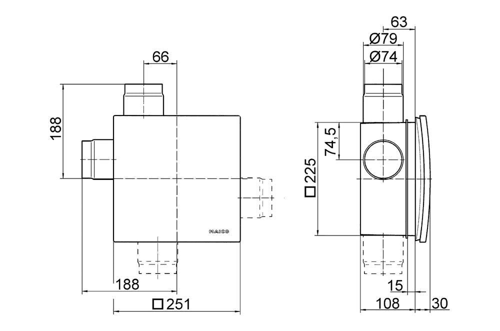 Maico Ventilatoreinsatz ER 60 F