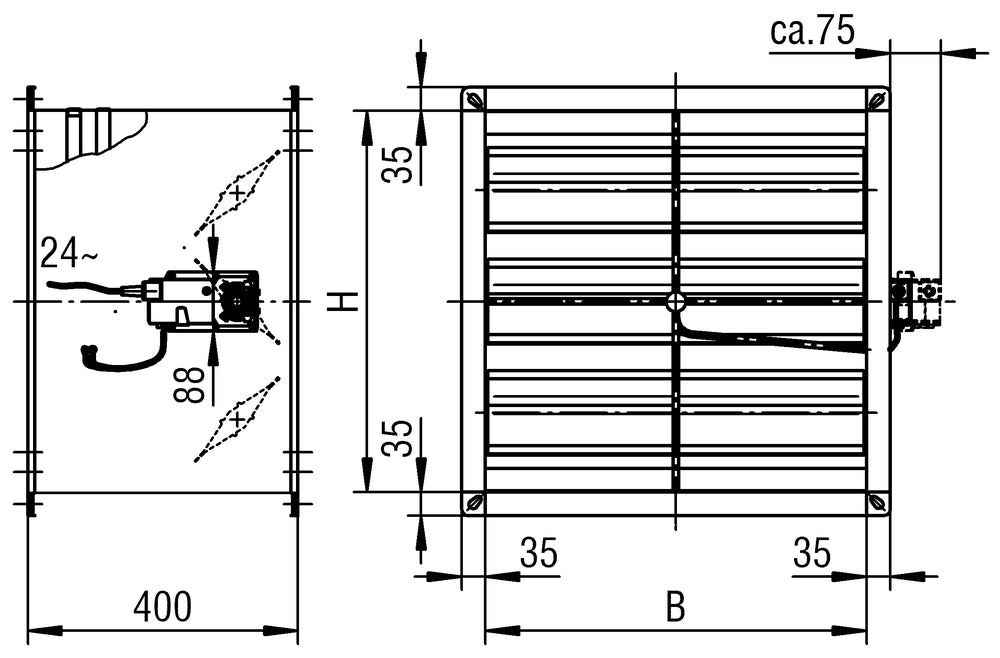 Schako Volumenstromregler VRA-E-HKP, BxH=318x503mm