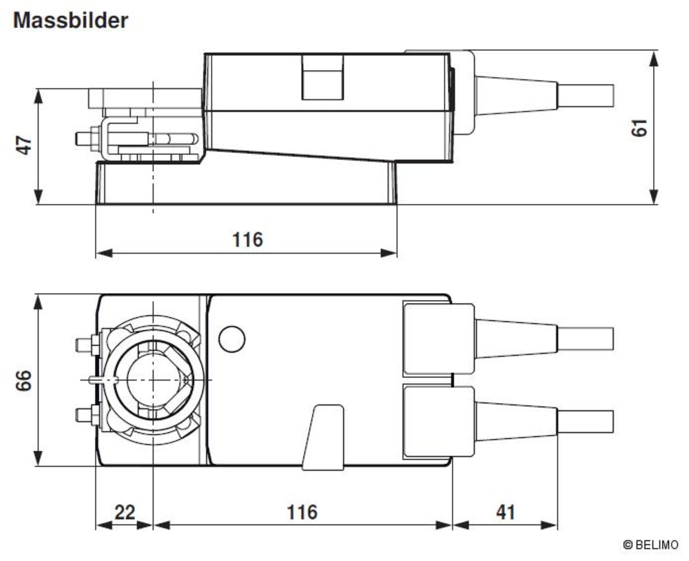 Belimo Klappenantrieb, Stetig, AC 230V, 5Nm LM230ASR