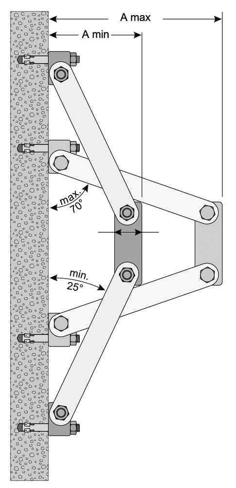 Metu Konsolhalter KH 32 (1 Beutel á 10 Stück)