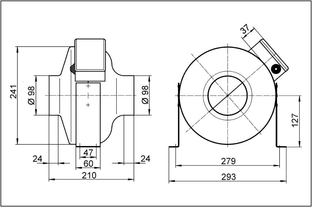 Maico Radial-Rohrventilator ERR 10/1 S