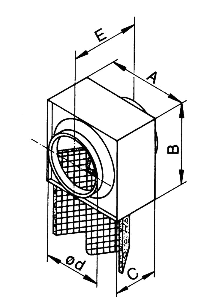 Helios LFBR 160, Luftfilter-Box für Rohrdurchmesser 160 mm