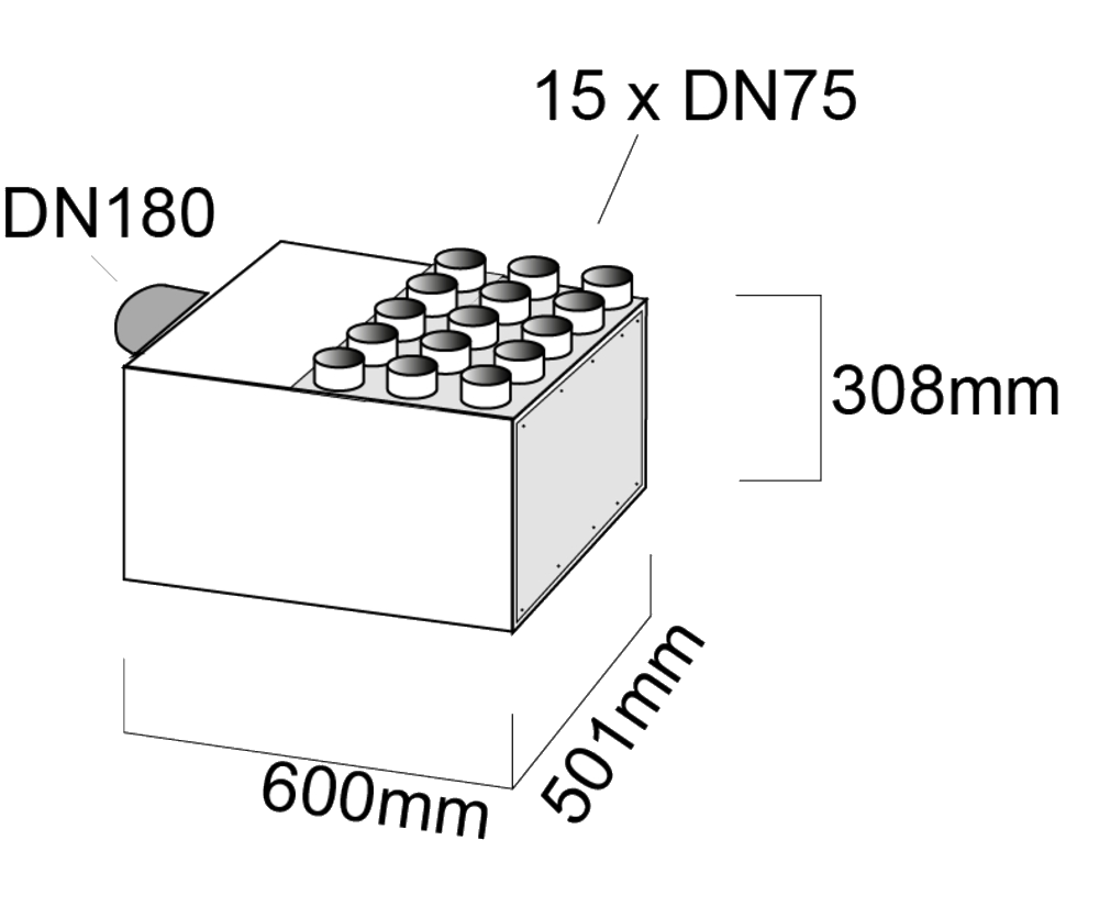 späth FlexRohr Verteilerkasten FR-VK/15-75/180