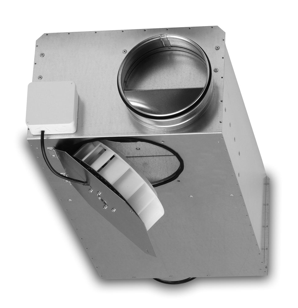 Helios SVS 160 K, SlimVent schallgedämpfter Radialventilator mit Rohranschluß DN 160mm