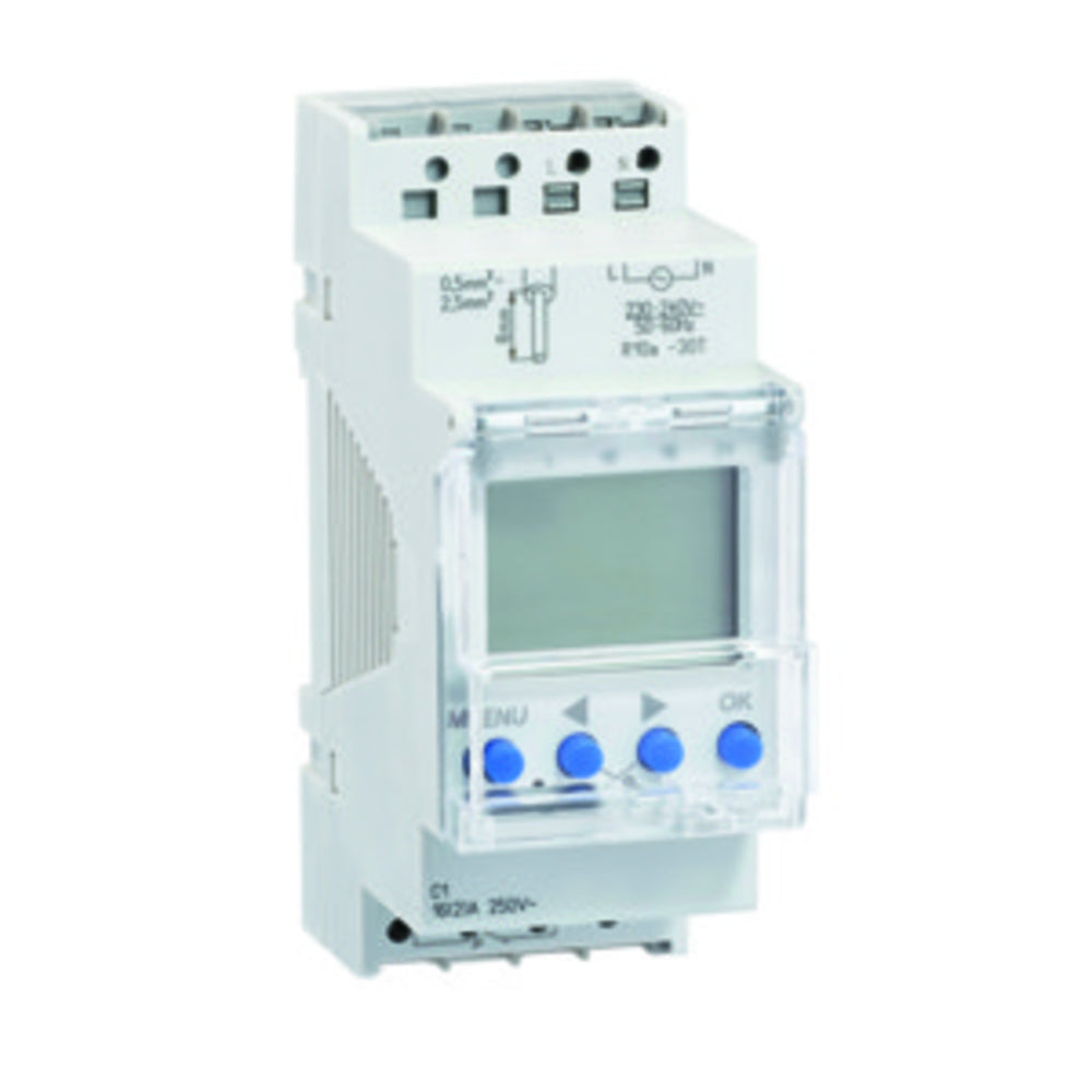 Helios WSUP-S, Wochenzeitschaltuhr mit potentialfreiem Kontakt Schaltschrankmontage