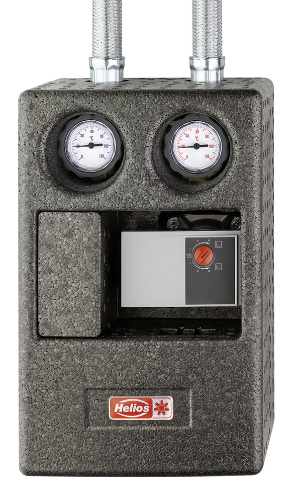 Helios WHS HE, Warmwasser-Heizreg.-Steuerung Hydraulikeinh.Steuerelektronik 1 St.Raumfühler, 2 St.Kanalfü.