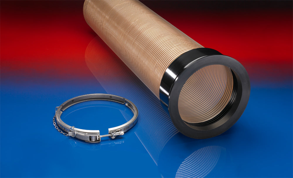 Norres Kegelflansch aufschraubbar, für 355 VAC-TRUCK ORANGE DN 250mm