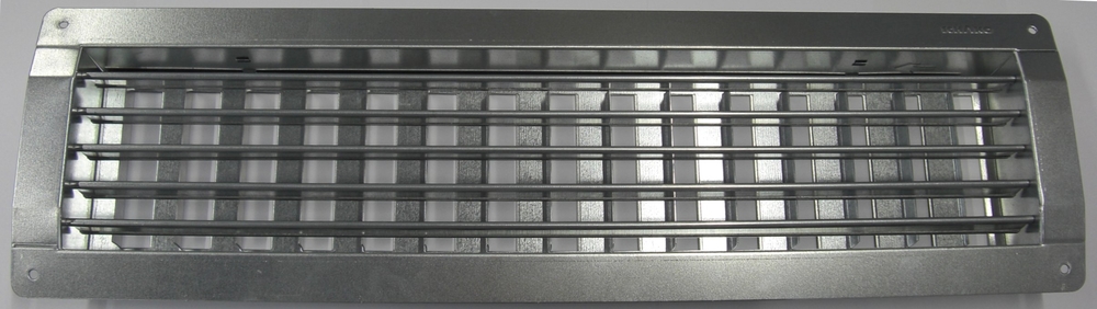 Schako Kompaktgitter KG-R 8 Alu eloxiert, Abm. LxH=1215x215mm