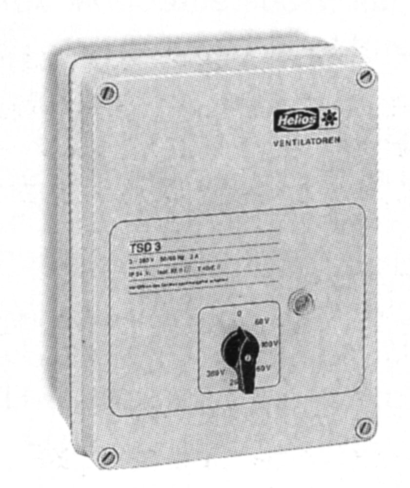 Helios TSD 0,8, Trafo-Drehzahlsteller 3-PH, 400 V, 0,8 A