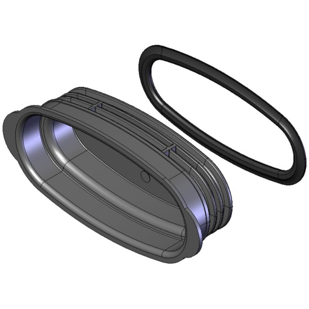 Helios FRS-VDS 51, FlexPipe Verschlussdeckel Oval 51 für Stutzen