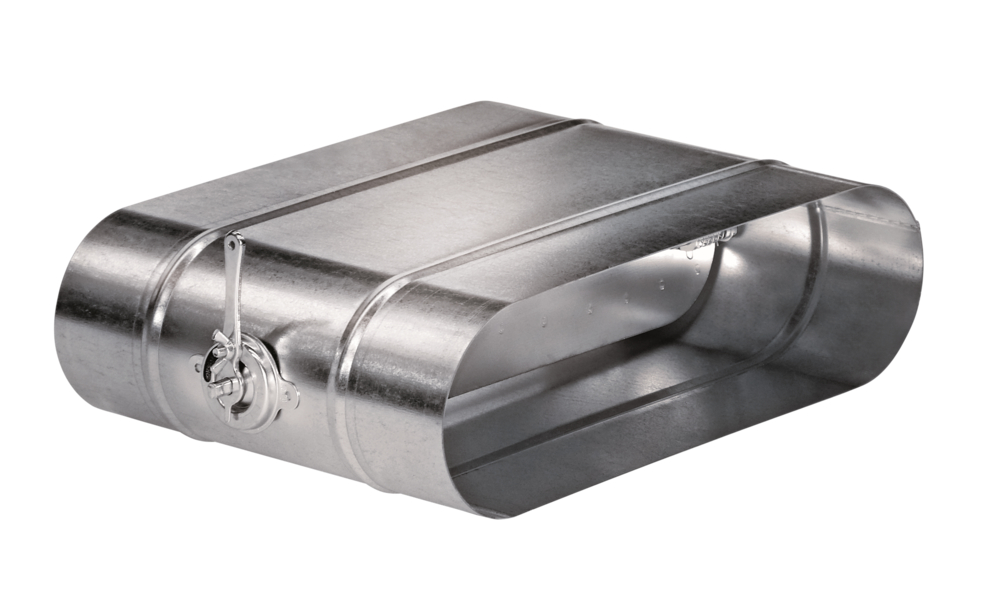 m+a Drosselklappe DKO oval, BxH=1760x300mm, Einbaulänge=200mm