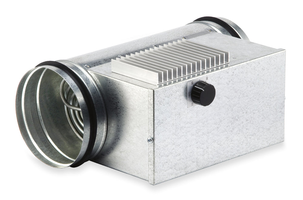 Helios EHR-R 0,8/125 TR, Elektro-Heizregister 0,8 KW mit integr. Heizungsregelung, für Rohrdurchm. 125 mm