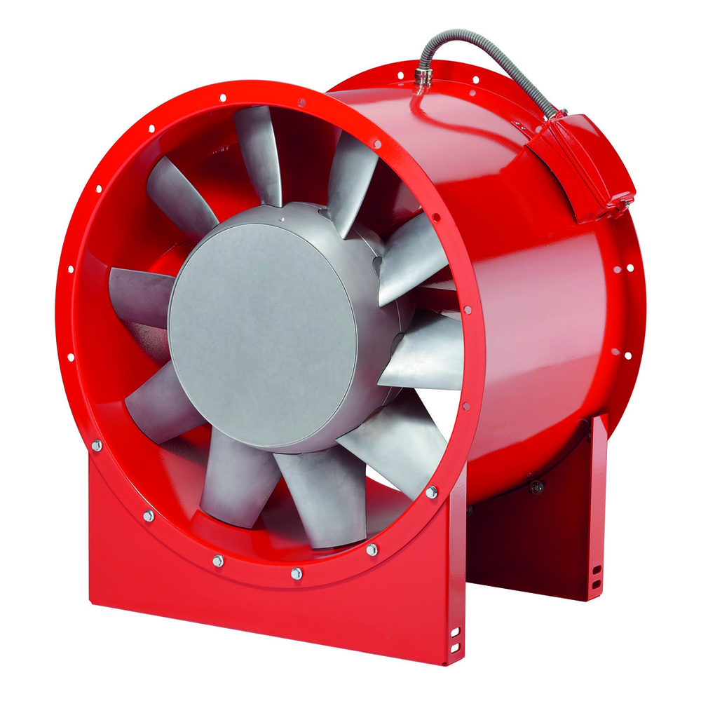 Helios AMD 450/4/2  1,1/4,4 KW, Axial-Mitteldruckventilator 3-PH 400V 50 Hz polumschaltbar Dahlander