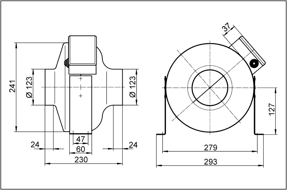 Maico Radial-Rohrventilator ERR 12/1
