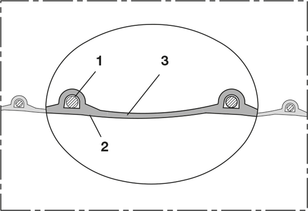 Norres Polyurethanschlauch, leicht, antistatisch, DN 65mm, L= 5m, PROTAPE® PUR 330 AS