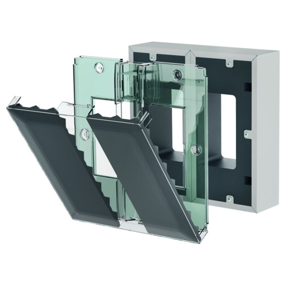 Helios KWL 60 SDS, Bestehend aus Schalldämmrahmen und -Matte, weiß, 100 mm tief. Geräuschreduzierung bis zu 6 dB.