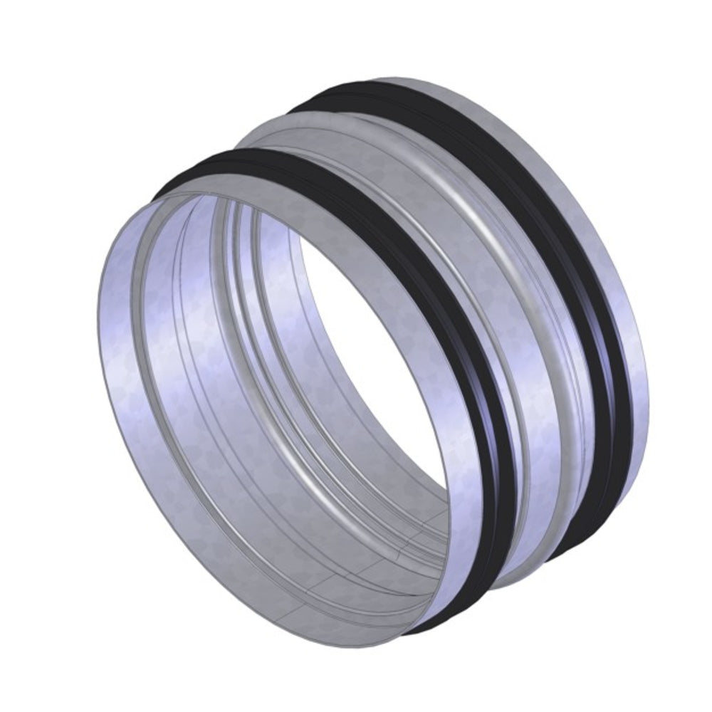 Helios RVBD 125 K, Rohrverbinder kurz Stutzen DN 125 mit Dichtung Rohrseite/Geräteseite