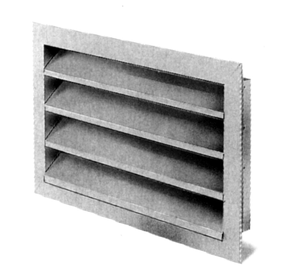 Helios WSG 60/30, Wetterschutzgitter rechteckig Aluminium eloxiert