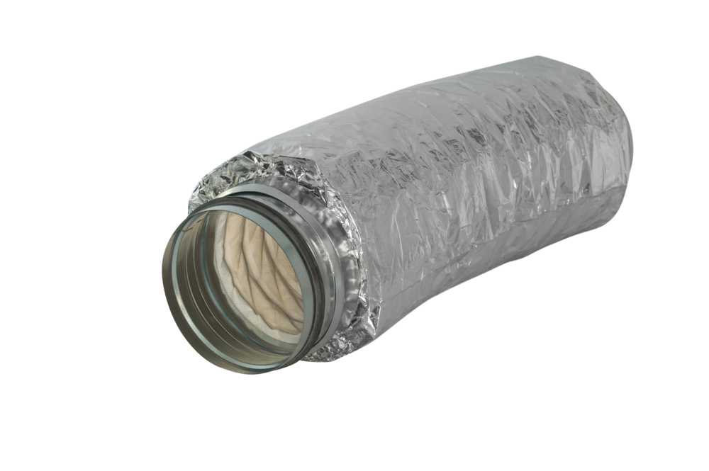 späth flexibler Hochleistungsschalldämpfer Nippel-Nippel NW315,L=500, Dämmung=25mm