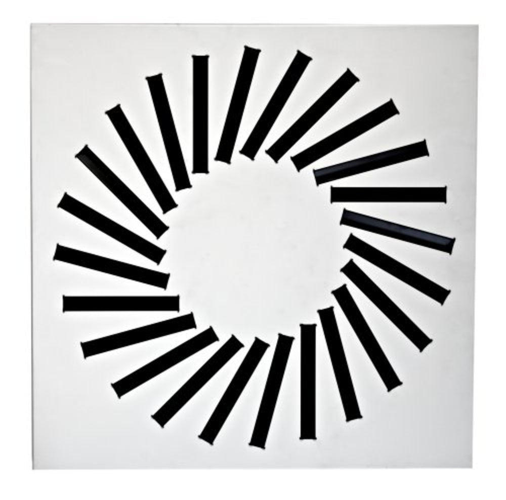 späth Deckendrallauslass DF-RO 670mm x 670mm, 40 halbradiale Lamellen