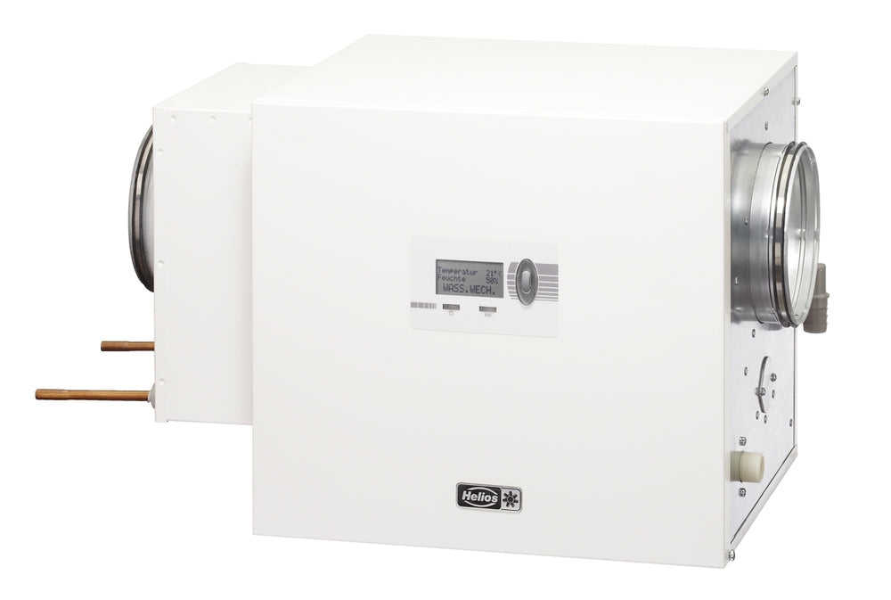 Helios KWL HB 250 WW R, KWL HygroBox, Zuluft rechts, WW-Vorheizung, 250 cm/h Volumenstrom