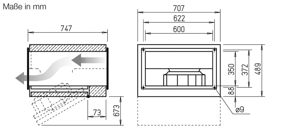 Helios SKRD EC 560/100/50 B, SILENT Kanalventilator EC, schallgedämpft, 3-PH 380-480V 50/60Hz reg.