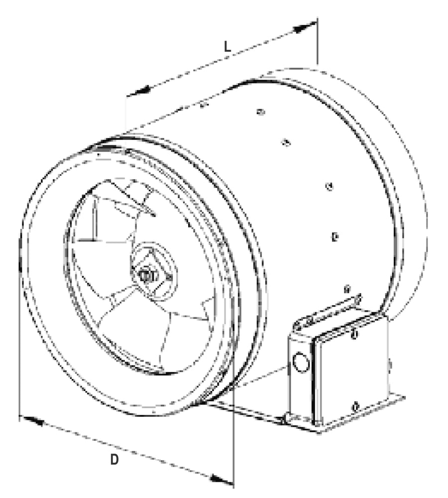 Ruck ETALINE Rohrventilator EL 200 E2M 01