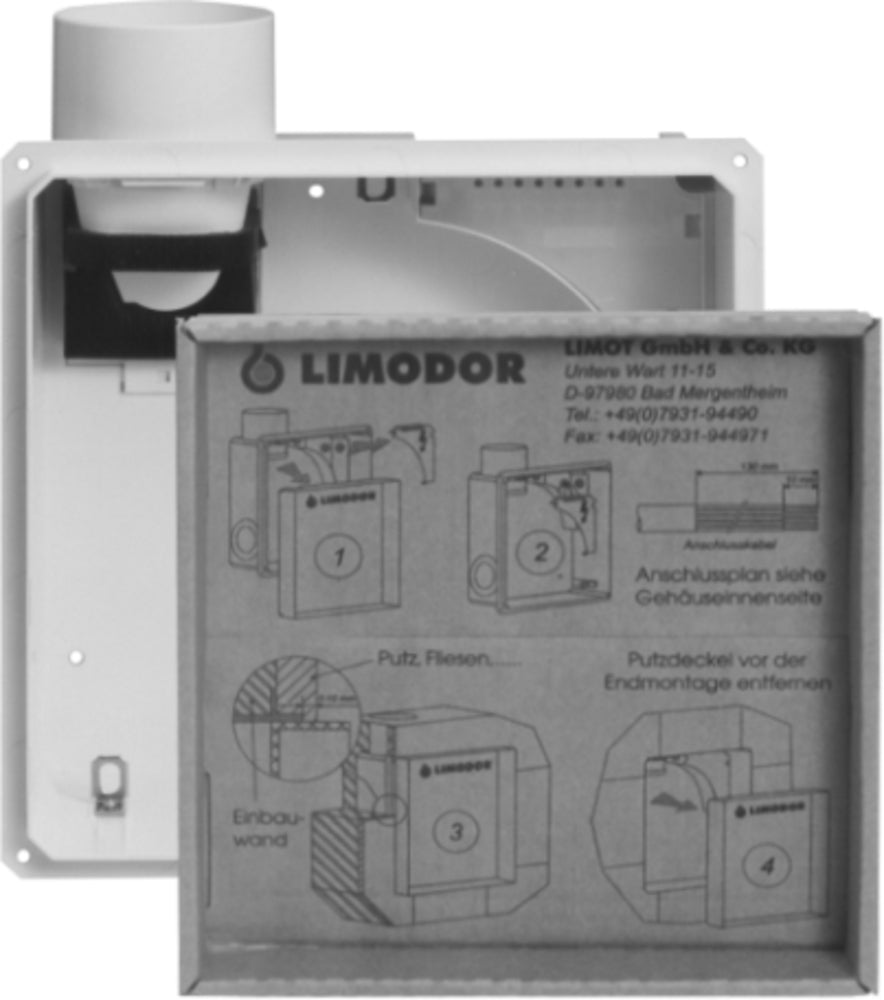 Limodor Einbaukasten compact (Kunststoffkasten für Serie compact)