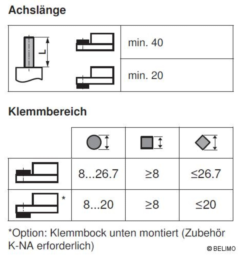 Belimo Klappenantrieb, Stetig, AC/DC 24 V, 10 Nm NM24A-SR