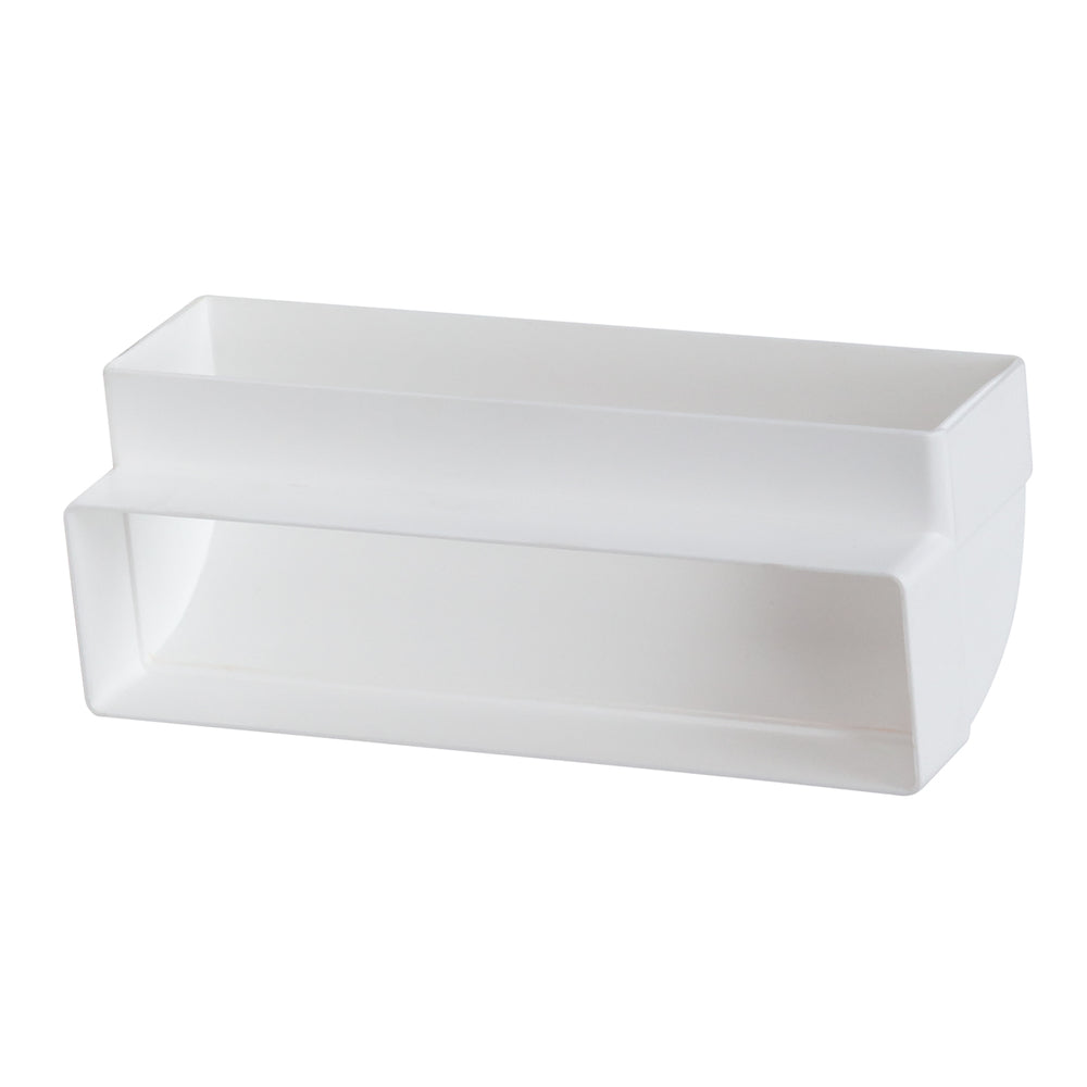 Helios FBV 90, Flachkanal-Bogen vertikal 90 Grad, Kunststoff weiß