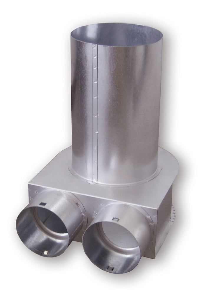 Helios FRS-DKV 2-63/125, FlexPipe Deckenkasten für Ventilanschluss 125 mm und 2 x DN 63