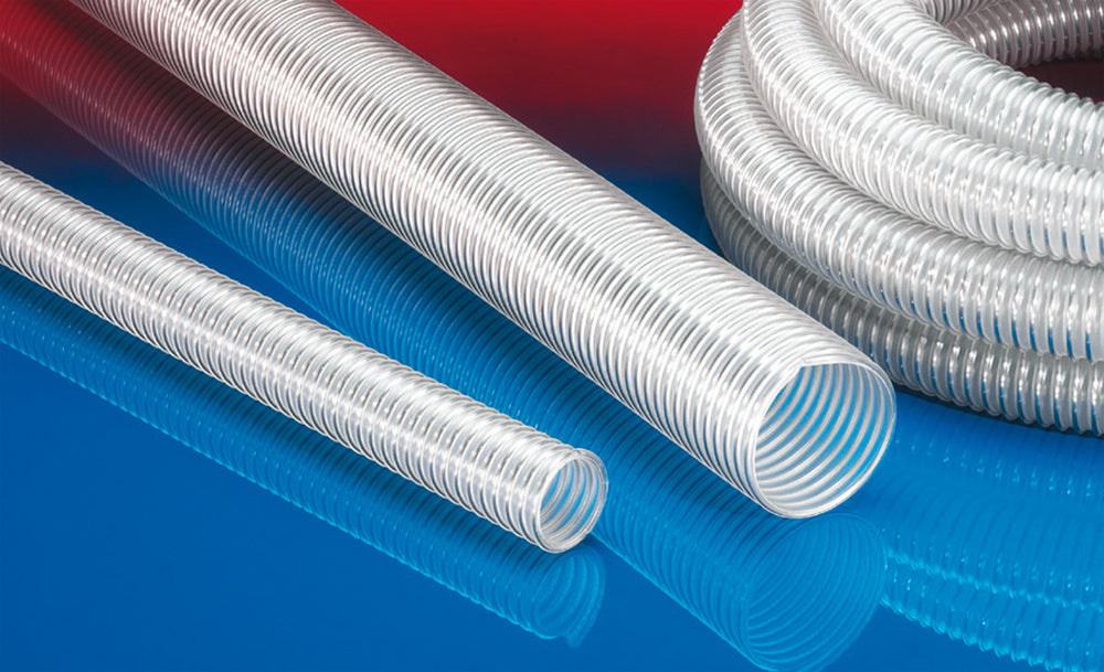 Norres Lebensmittelschlauch, antista., DN 40mm, L= 5m, AIRDUC® PUR-INOX 356 FOOD-AS