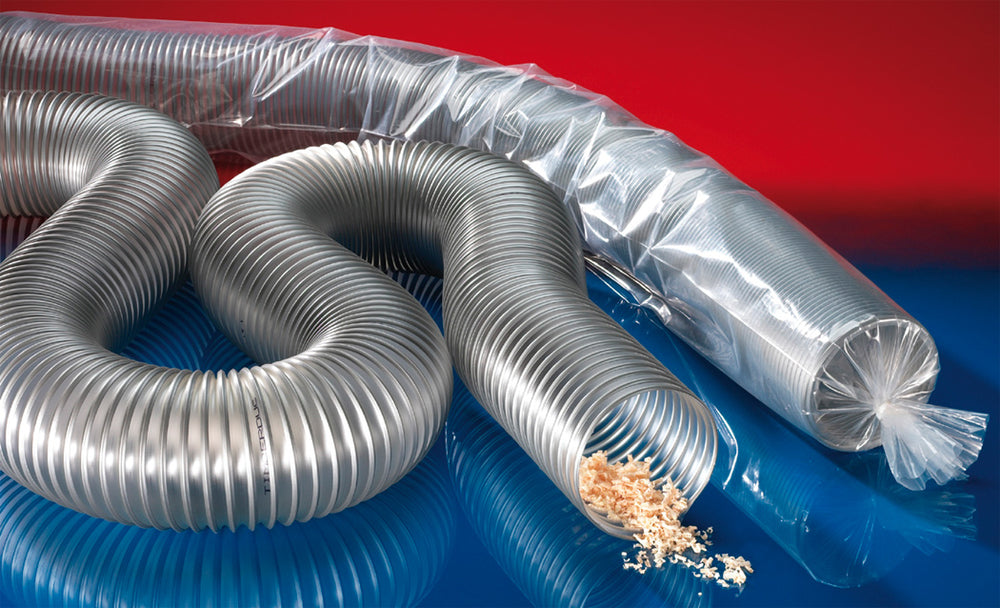 Norres Holz Absaugschlauch, leicht, antistat., DN 150mm, L= 10m, TIMBERDUC® PUR 531 AS