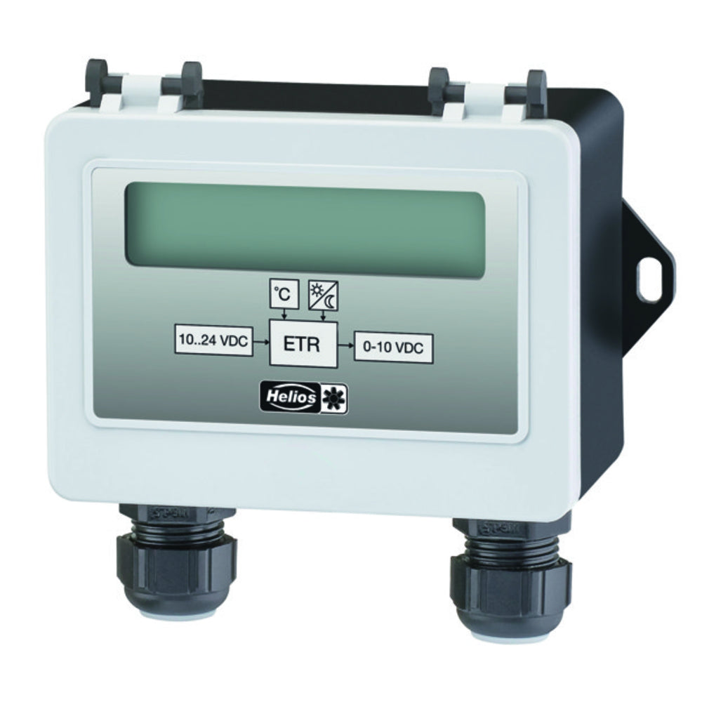 Helios ETR, elektr. Temperaturregler für EC- und AC-Ventilatoren mit FU 24V / 0-10V
