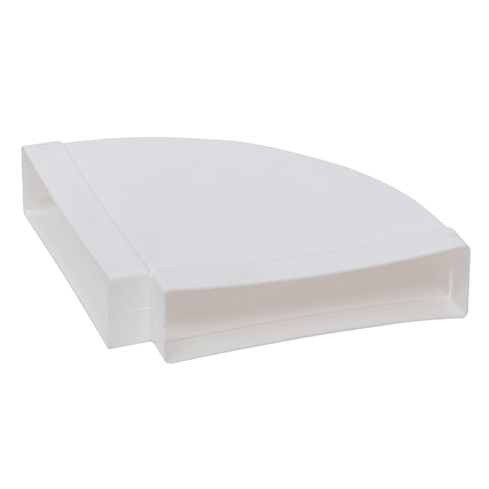 Helios FBH 90, Flachkanal-Bogen horizontal, 90 Grad, Kunststoff weiß