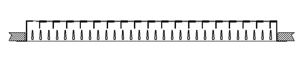 Schako Kompaktgitter KG-Q 15 lackiert RAL9010, Abm. LxH=515x165mm