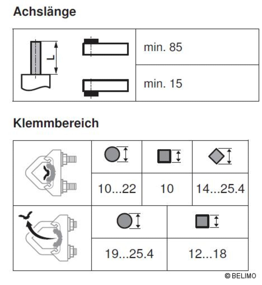 Belimo Federrücklaufantrieb, Auf-Zu, AC/DC 24 V, 20 Nm SF24A
