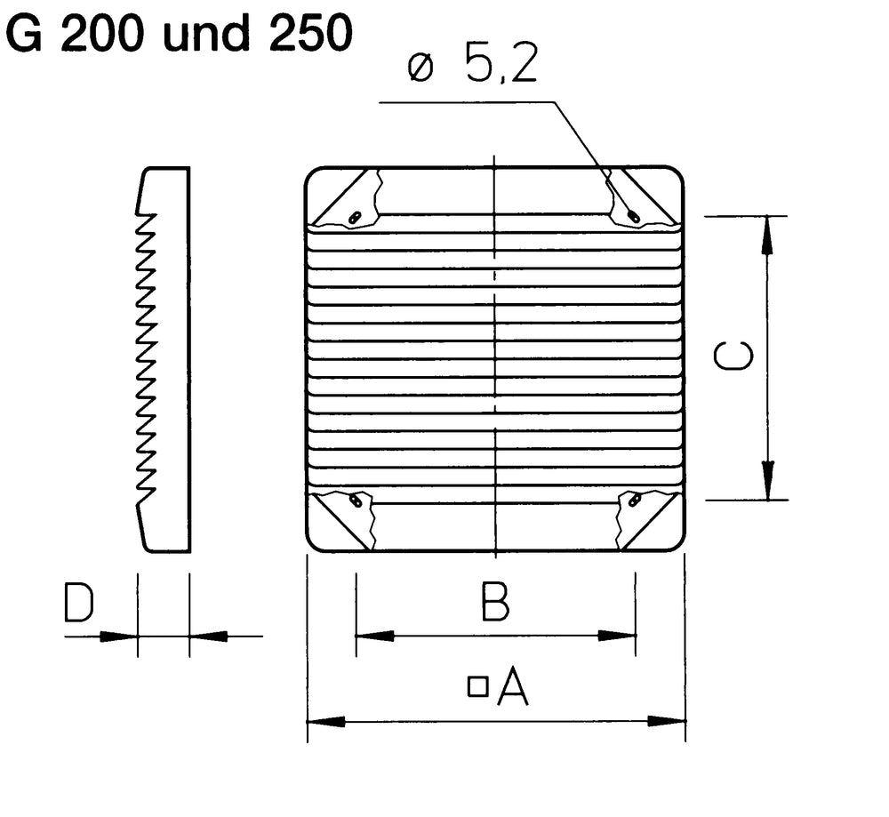 Helios G 200, Lüftungsgitter alpinweiß
