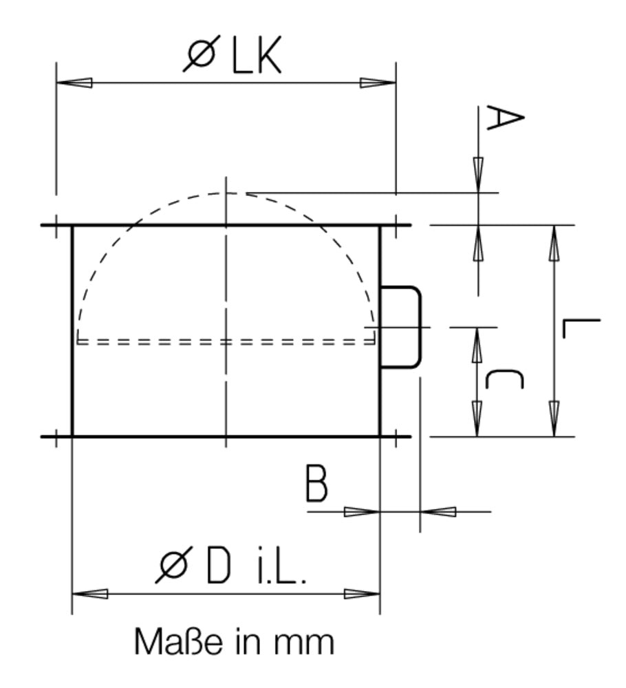 Helios RVM 250, Rohr-Verschlussklappe motorbetätigt