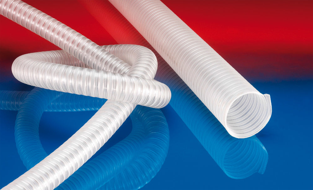 Norres Lebensmittelschlauch, abriebfest, DN 75mm, L= 10m, BARDUC® PUR-INOX 382 FOOD-AS