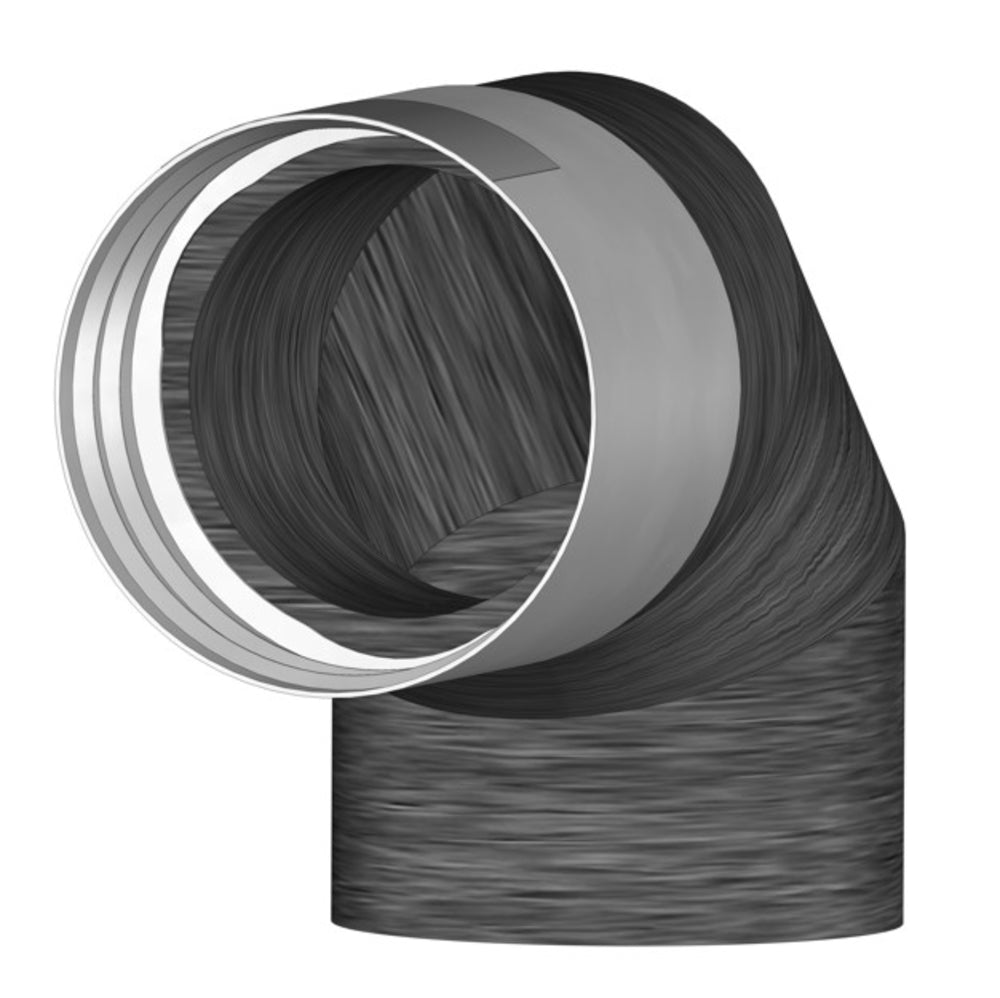 Helios IP-B 125/90, IsoPipe 90 Grad Bogen mit Muffe