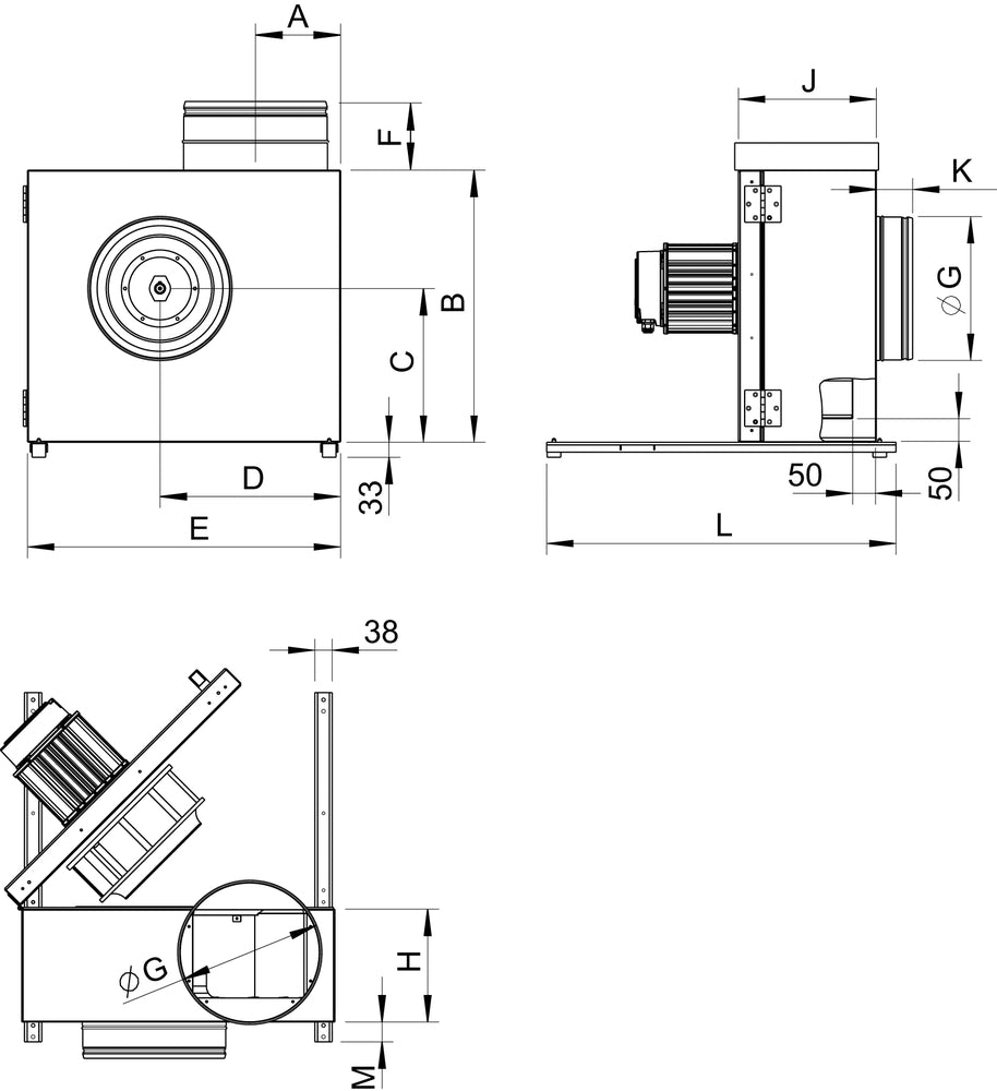 Systemair Thermoventilator KBR 315EC-L